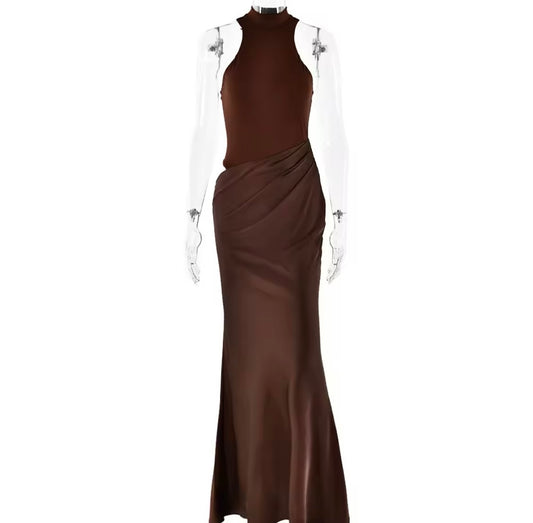Elegant Coffee Dress
