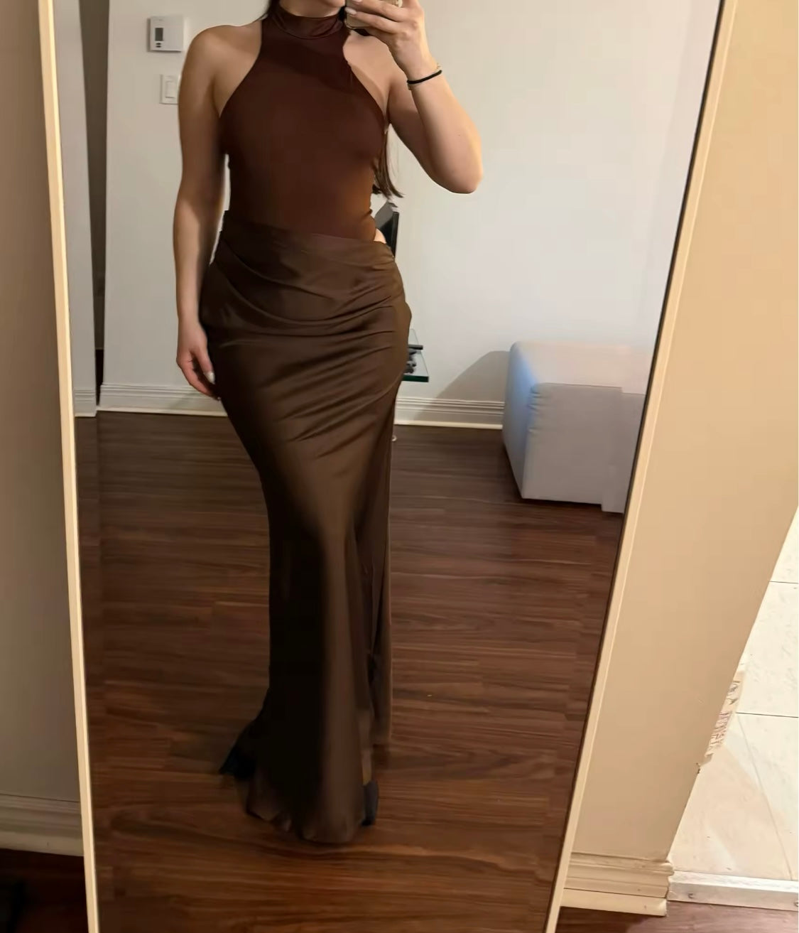 Elegant Coffee Dress